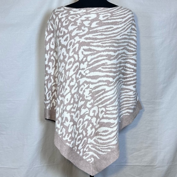 Barefoot Dreams Sweaters - Barefoot Dreams CozyChic Ultra Lite Animal Print Poncho One Size NWT